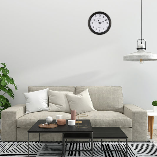 CLOXON Funkwanduhr 30 cm schwarz