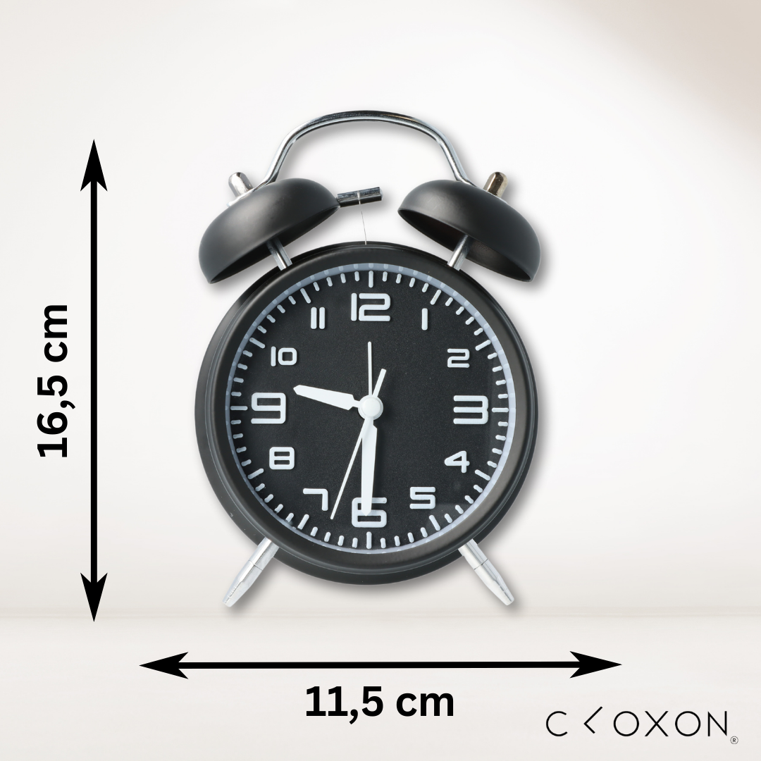 CLOXON Doppelglockenwecker Retro Design