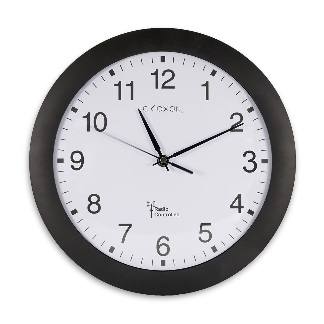 CLOXON Funkwanduhr 30 cm schwarz